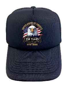 UNITED STATE OF AMERICA 250 Freedom & Independence USA Eagle Trucker Hat